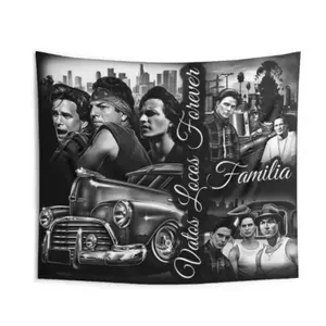 Vatos Locos Tapestry Poster For Decorate Clubs Concerts Bars University Dormitories Living Rooms Bedrooms Tapestry Art Prints Wall Painting Artworks Tapestries Hanging Picture Gift Bedroom Home Decor Peach Decoration