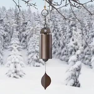 1pc Outdoor Wind Chimes Antique Copper Deep Tone Wind Chime Practical Memorial Heroic Windbell Windchimes For Garden Hangings Decor Sympathy Gifts