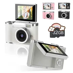 Flip-Fold Vlog Camera, 180° Rotating Screen HD 1080P Digital Camera, 2.1 Inch LCD Display, Ideal for Gifts and Travel, Multiple Colors Available