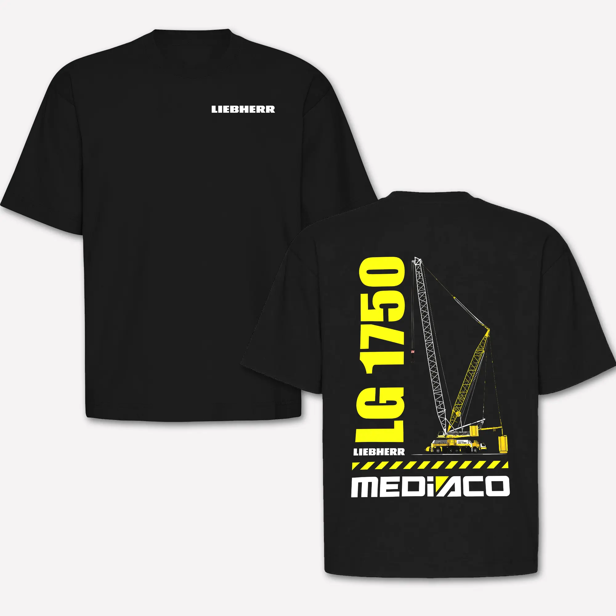 Liebherr Ltm 1750 Mobile Crane T-shirt, LG 1750 Heavy Lift Crane Graphic Tee, Lg 1750 Liebherr Mediaco Back Print, Crane Operator Shirt, Heavy Equipment Apparel, Construction Worker Gift, Rigger, Hoisting Engineer, Industrial Machinery Tee