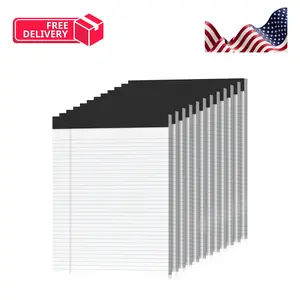 12 Pack Legal Pads 8.5 x 11 College Ruled 600 Sheets Note Pads 8.5 x 11 Inch