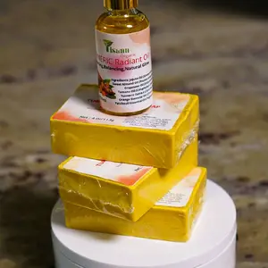 Ultimate Turmeric Glow Bundle - 3 Turmeric Soaps & 1 Radiant Facial Oil for Nourishing Gentle Care & Brightening