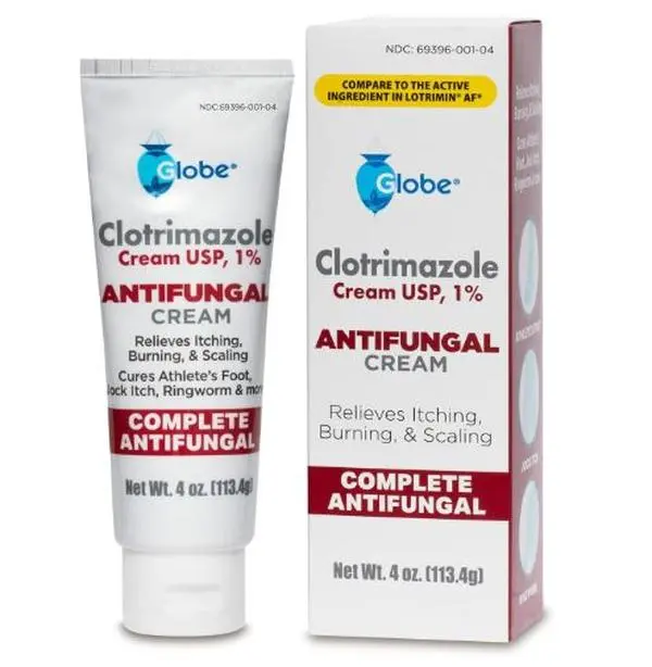 Antifungal Cream 1% USP, 4 oz, Anti Fungal Treatment, Associated Athletes Foot, Jock Itch, Ringworm and More