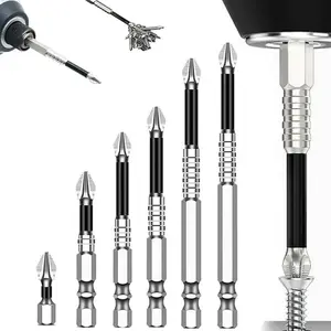 K5 Impact-Resistant and Non-Slip Bit,Impact Driver Bit Set,Titanium Alloy Impact Non-Slip Cross Head,High Magnetic Screwdriver Drill Bit