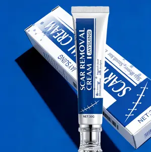 Jaysuing Scar Removal Cream for Old & New Scars. Advanced gel helps surgical scars, C-section, stretch marks, acne scars & burns. Repairs, smooths & moisturizes face & body. 30g scar fading cream suits all skin types, safe daily care for men & women
