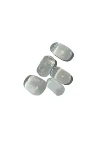 Polished Tumbled White Selenite Crystals - 0.75" to 1" Size Range - Great for Protection and Dispelling Negative Energy