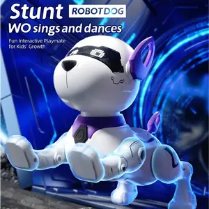 Electronic Pet, Smart Remote Control Dog, Programming Instructions, Educational Toy, Interactive Toy, Birthday Gift for Kids Ages 3-6