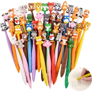 30\50Pcs Cute Animals Bobblehead Eraser for Pencils Kawaii Erasers Cute School Supplies Fun Cartoon Erasers Back to School Supplies Birthday Classroom Gifts
