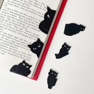 Magnetic Bookmarks - 6 Pieces Assorted Cute Book Markers Clip Set for Women Teachers Students Book Lovers Reading, for School Office Home Supplies, Kawaii Cat Magnet Page Markers