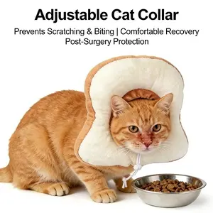 New Lightweight Comfort Cat Elizabethan Collar Adjustable Soft Edge Protective Cone Anti-Scratch Anti-Lick for Kitten Adult Cats Post-Operative Care