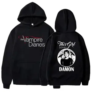 The Vampire Diaries Hoodies Women Fashion Personality Hoodie Casual Outdoor Loose Long Sleeve Pullover