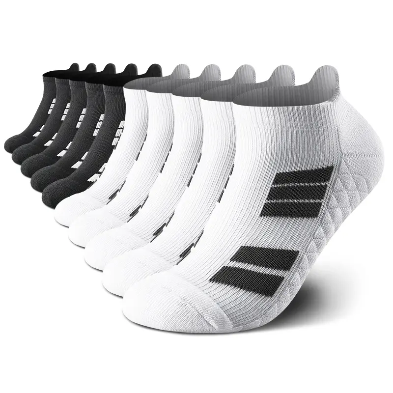 10 Pairs Unisex Bulk Ankle Socks - Sweat-Absorbing, Dry-Touch, Breathable, Comfort-Fit Casual Sport Socks for Outdoor Hiking, Running, Basketball, Year-Round Wear, Ideal Halloween/Christmas Gift for Men & Women socks for men