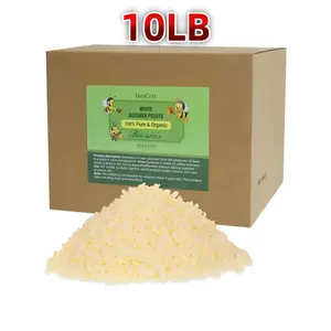10LB beeswax granules, food grade beeswax, triple filtered beeswax granules, perfect for DIY projects, soap making supplies, for candle making, can be used as gifts