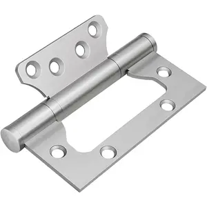 6 Pack Non-Mortise Door Hinges - Easy to Install, 4" x 3" Stainless Steel Door Hinges - Smooth Movement and Heavy Duty,