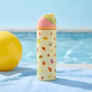 Owala Birthday Bash Just Ripe 24oz FreeSip Bottle, Tropical Fruit Insulated Water Bottle