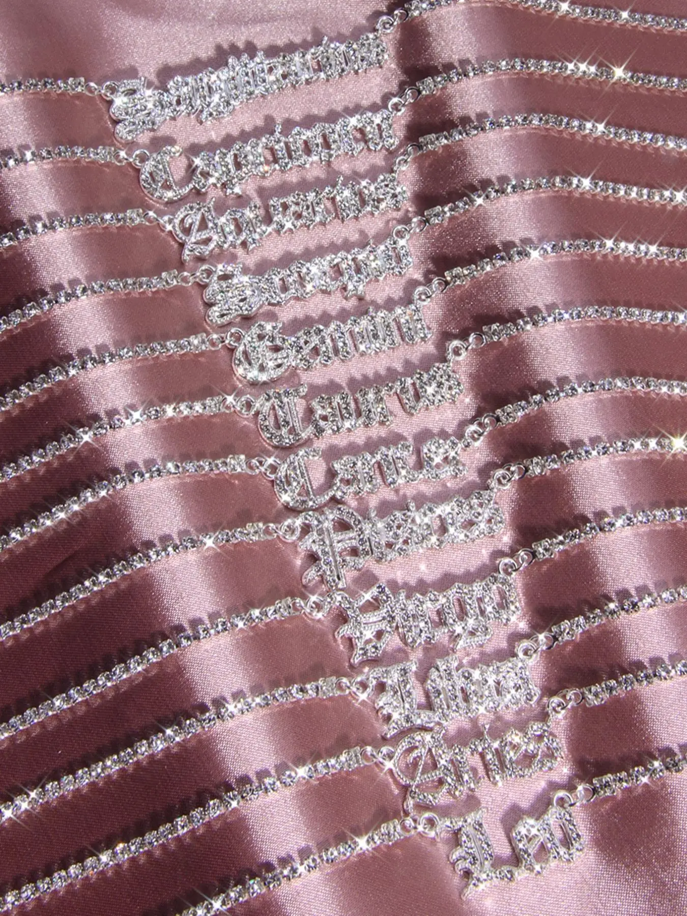 Full of Rhinestone 12 Constellation Letter Claw Chain Necklace, Y2K Trendy Casual Creative Matching Charm Necklace As Birthday Gift Hamper for Her, Ch