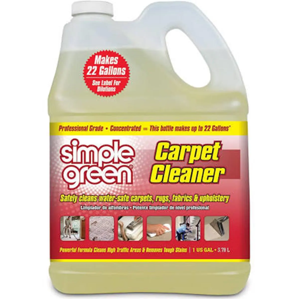 Simple Green 235774 Liquid Carpet Cleaner - 1 gal, Household Home Supplies