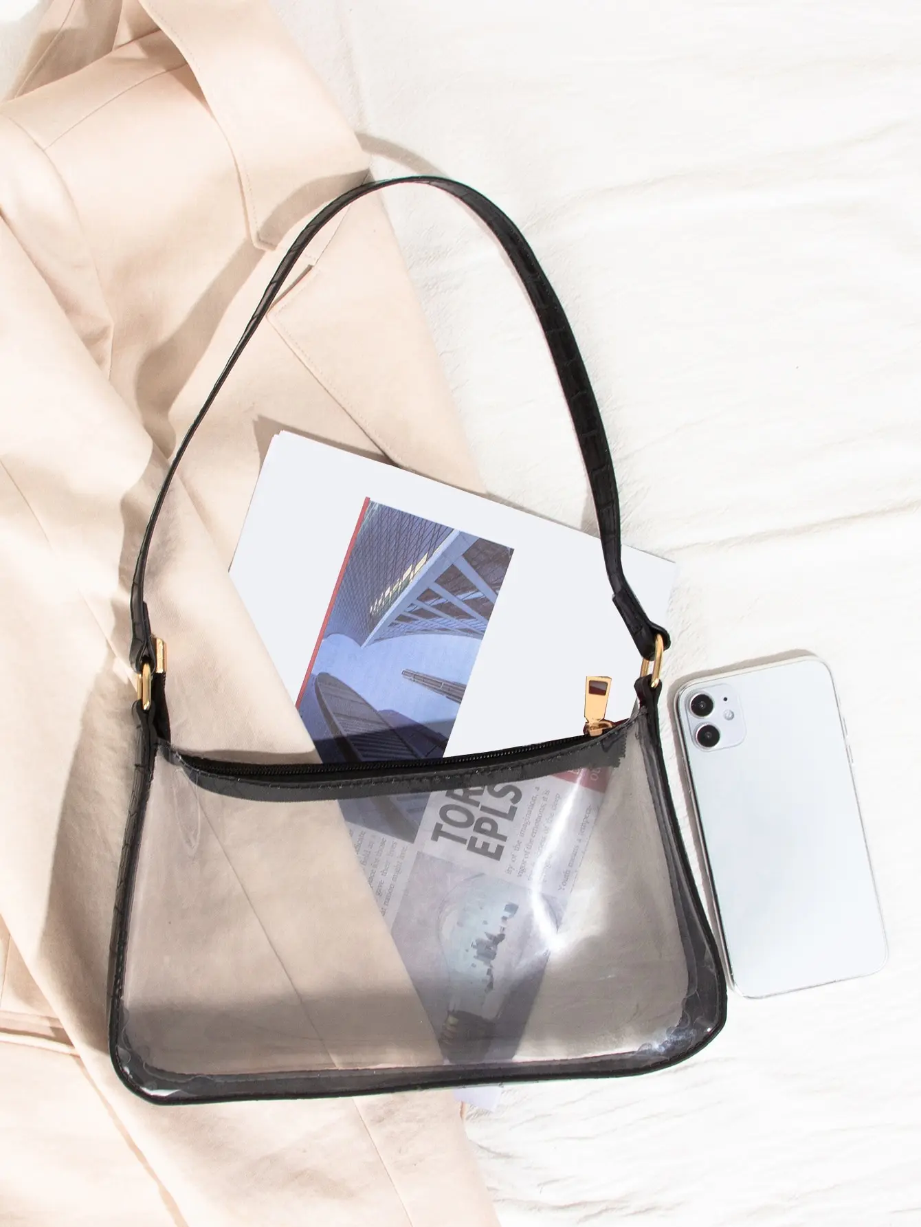 Clear Stadium Approved Bag – 12x12x6 Transparent Purse for Concerts, Sports, & Festivals