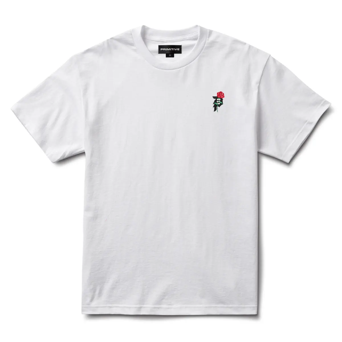PRIMITIVE APPAREL Men's Dedication T-Shirt, Short Sleeve Boxy Fit Streetwear Top in Heavy-Weight Cotton with Embroidery, Shortsleeve, Fabric, Jersey, Menswear, Round Neck, Embroidered, Casual, Tshirt, Graphic Print
