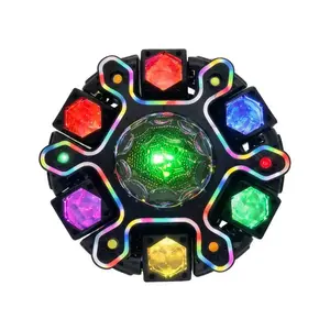 Pour Choices 200W Moving Head DJ Light| 12-Arm RGBW Beam Honeycomb Effect| DMX512 Sound-Activated Party & Stage Lighting