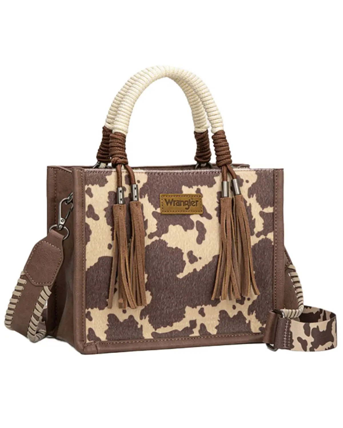 Wrangler Women's Women'S Cow Print Crossbody Tote - Wg386-8120Slcf