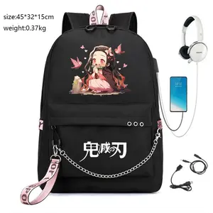 Demon Slayer Campus High Quality Animation School Bag Male Large Capacity Backpack