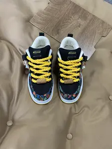 Men's Casual Canvas Shoes, Round Toe Lace-Up Flatforms, Anti-Slip Rubber Sole, Medium Width, All-Season Comfort, Size 48