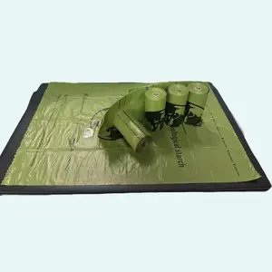 60PCS Dog Waste Poop Bags - Extra Thick 100% Leak Proof Bags Color (Green)- Strong and Durable Design for Dog Use