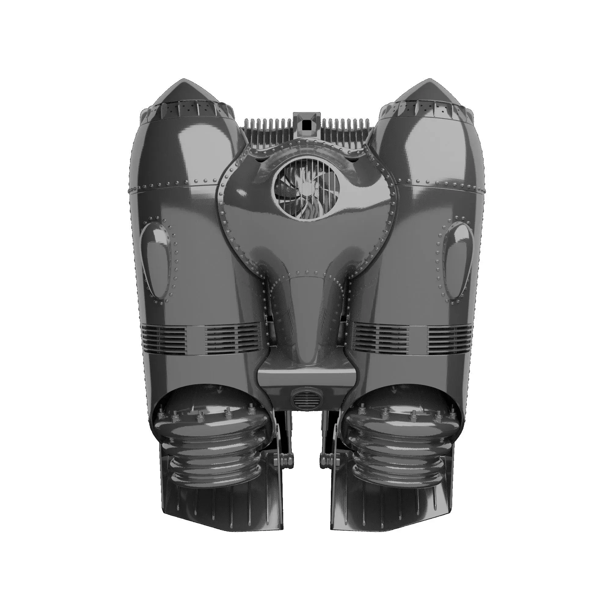 Wearable Jetpack for Rocketeer Costumes | Full Size Wearable Jet Pack | Raw DIY Kit