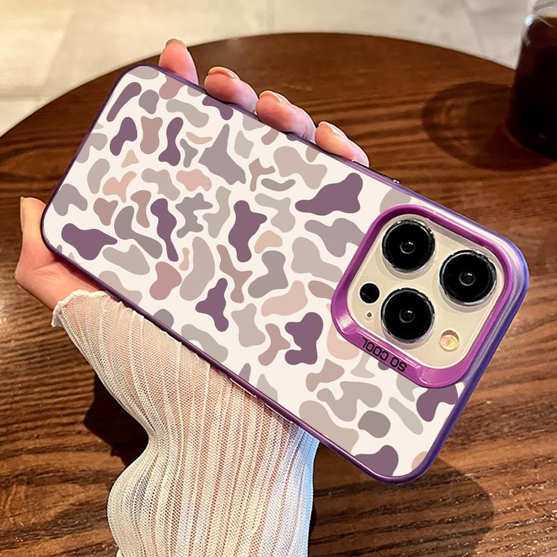 Camo Pattern Shockproof Phone Case for iPhone 7 8 X Xsmax 16 15 14 13 12 11 Pro Max Plus ProtecitvedCover Affordable Anti-Fall Vintage Premium Sitka
