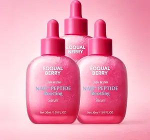 EQQUALBERRY NAD+ Peptide Boosting Smoothie Serum – Anti-Aging Korean Skin Care | Firming Serum with 5 Ceramides & Vegan Collagen for Wrinkles & Radiant Glow(1.01oz/30ml)