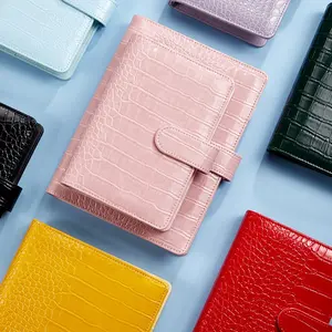 A5/a6 PU Leather Binder Budget 6 Ring Notebook, Stylish Design, Personal Organizer Binder Cover, Magnetic Buckle Closure, Cash Budget Folder