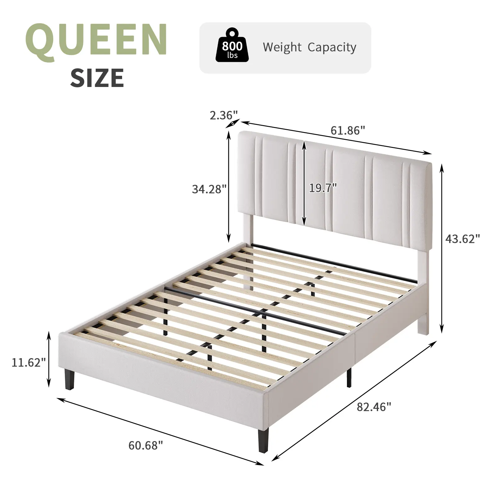 Queen Size Cream