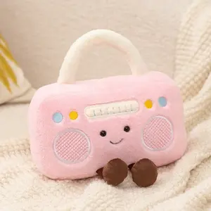 Vintage Radio Plush Toy, Fun and Quirky Replica Radio Appliance Doll, Decorative Ornament, Perfect for Home Decoration