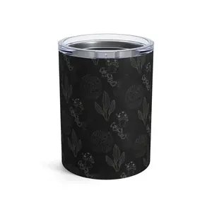 Green Don't Chase Attract on Black Tumbler 10z Positive Energy Cup, Manifestation Gift, Law of Attraction Gift