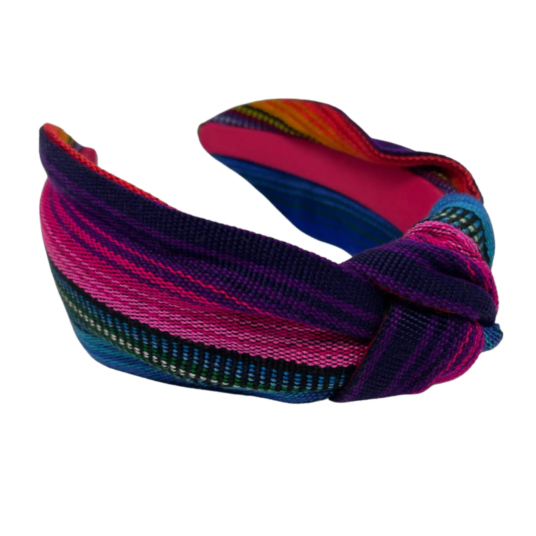 Rainbow Guate top knot headband