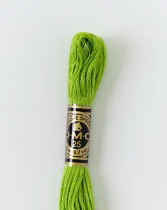 DMC Embroidery Stranded Thread - Six-Strand Embroidery Floss - 907 - Granny Smith