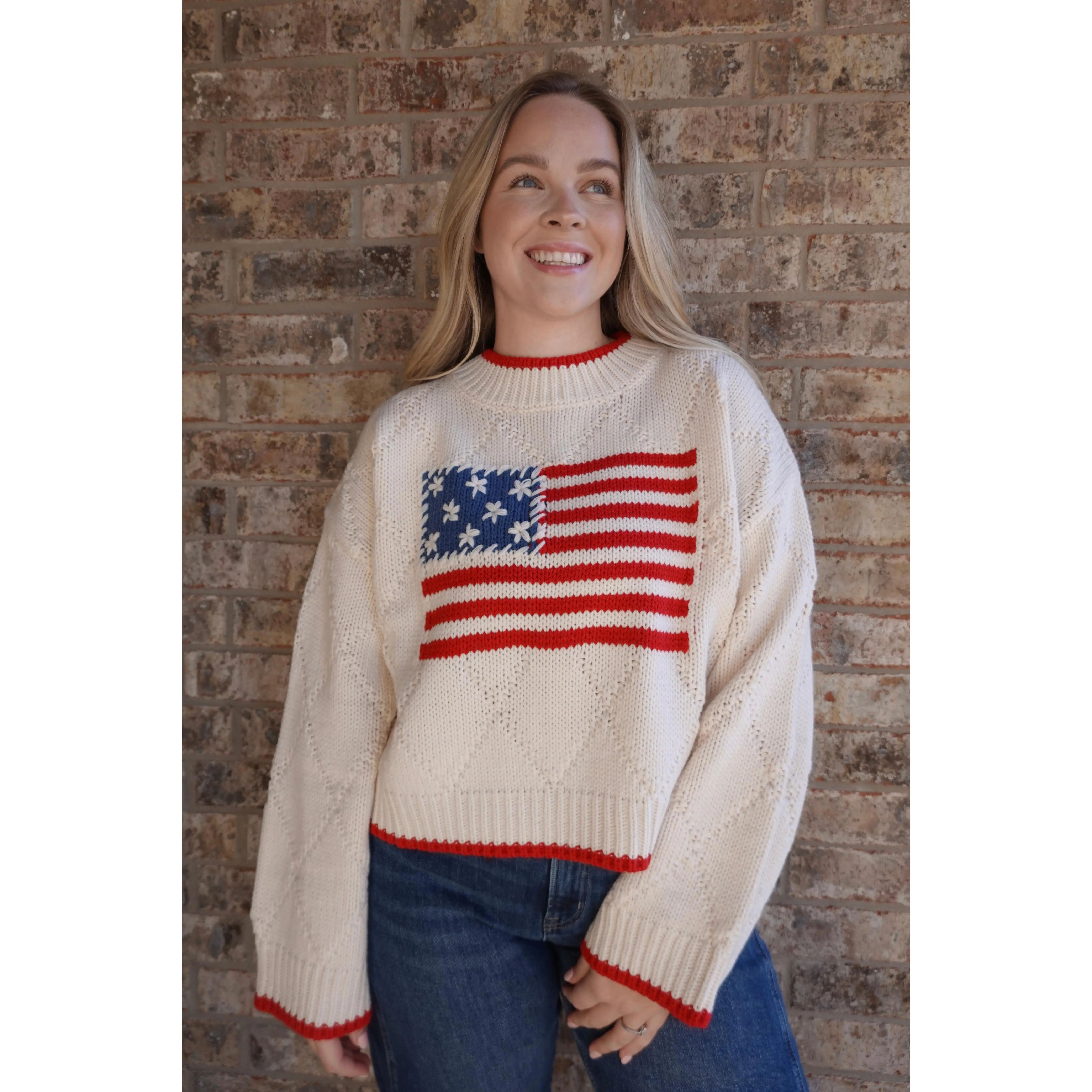 American Flag Sweater American Flag Sweater