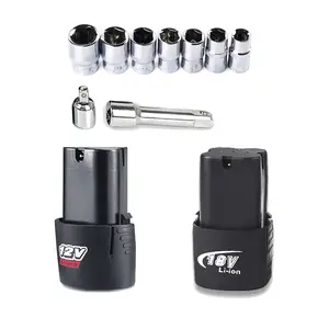 Electric Ratchet Wrench - 12V/18V Lithium-ion Battery , 3/8" Socket Head Compatible with Cordless Power Tools (Tool Body Not Included)