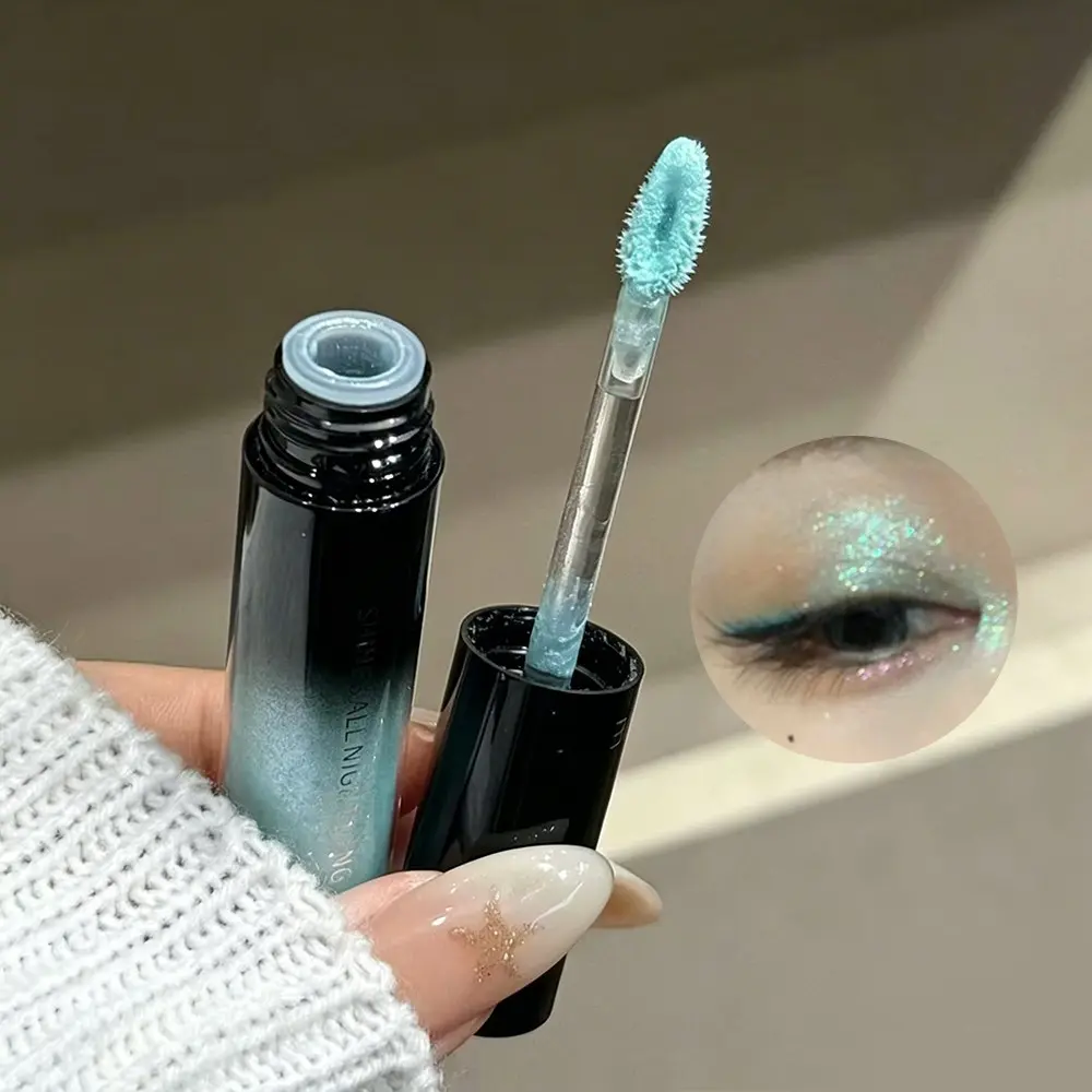 Starlight Liquid Eyeshadow Long-Lasting Shimmer Makeup Bold Eye Shadow for Dramatic Looks Perfect for Nighttime Glamour Evening Intense Glitter Finish
