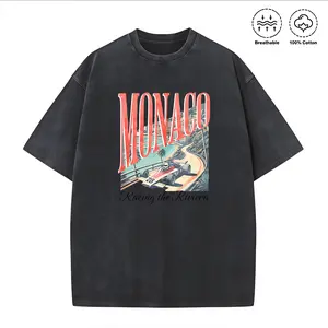 Washed T-shirt Vintage Monaco Racer Shirt |   Formula Racing T-Shirt |   Retro Motorsport Racing Tee |   French Riviera Racing Shirt |   Unisex F1 Racecar T-Shirt