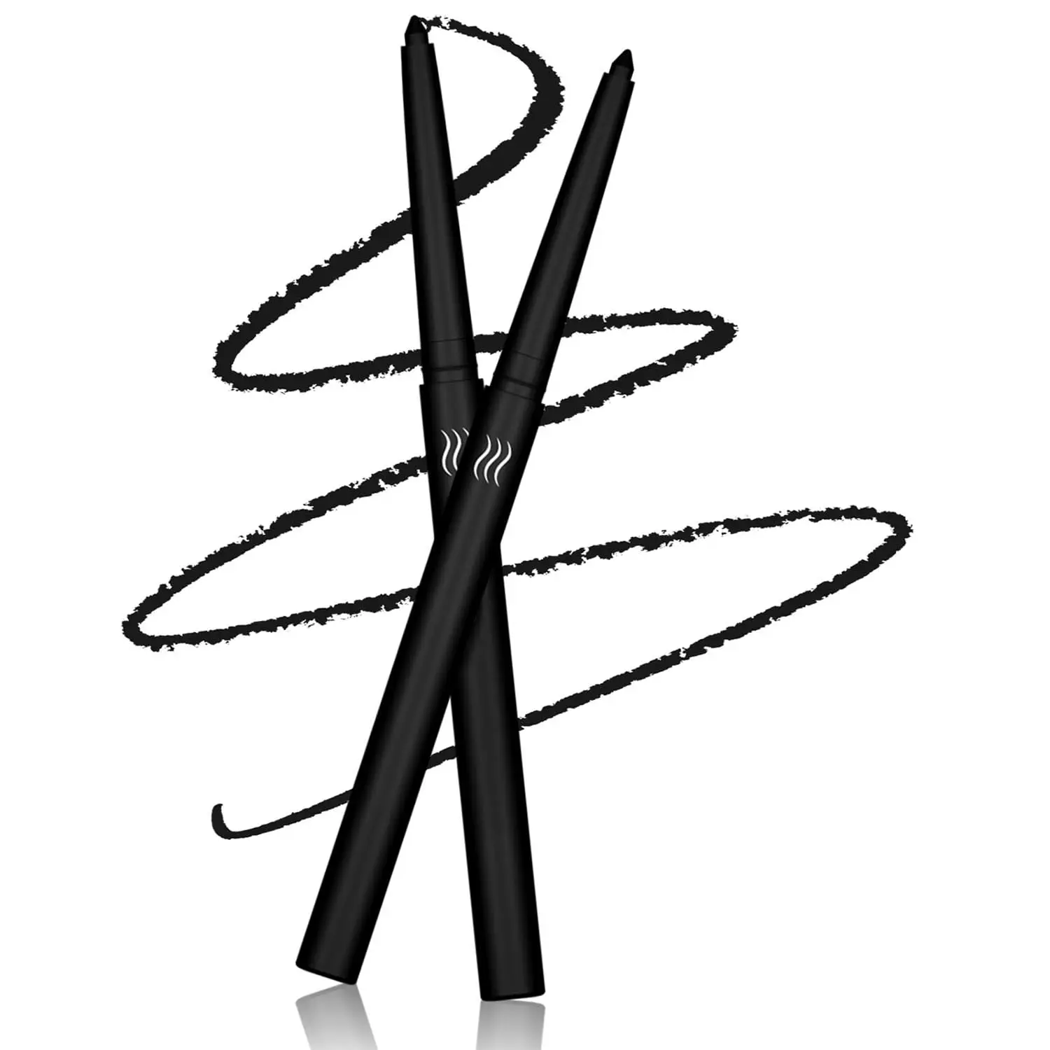 Black Eyeliner Waterproof Black Eyeliner Pencil Retractable black gel eyeliner Long Lasting Smudge-proof Hypoallergenic (12#)