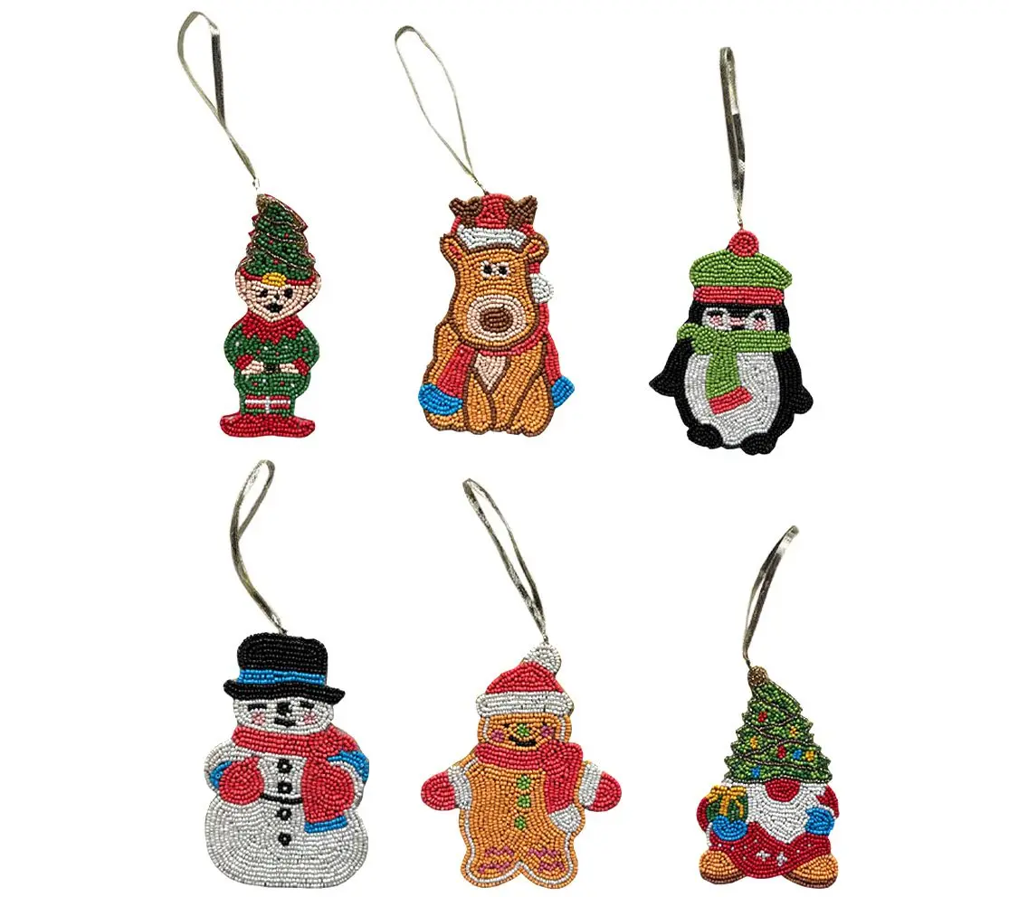 Temp-tations Set of 6 Beaded Ornaments Temp-tations Set of 6 Beaded Ornaments