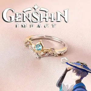 Game Genshin Impact Wanderer Scaramouche Cosplay Balladeer Ring Fashion Jewelry Unisex Rings Opening Adjustable Accessories