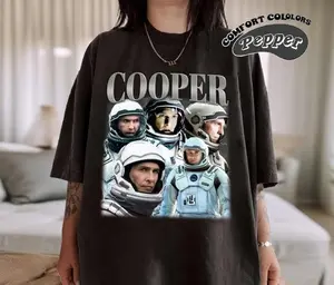 Cooper Interstellar TShirt, Comfort Colors Shirt, Cooper Shirt, Interstellar Fan Gift, Vintage 90s Shirt, Bootleg Shirt, Gift for him