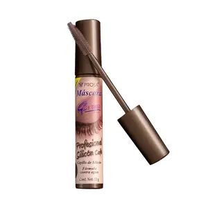 Viral Máscara de Silicón Profesional Color Café, 13 g, New Flexible Brush Design, Long-Lasting Smooth Application, Brown Silicone-Based Mascara for Everyday Makeup