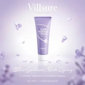 Villsure Hair Removal Cream 5-Pack – Gentle Depilatory Cream for Sensitive Skin, Effective & Easy-to-Use for Smooth, Silky Results