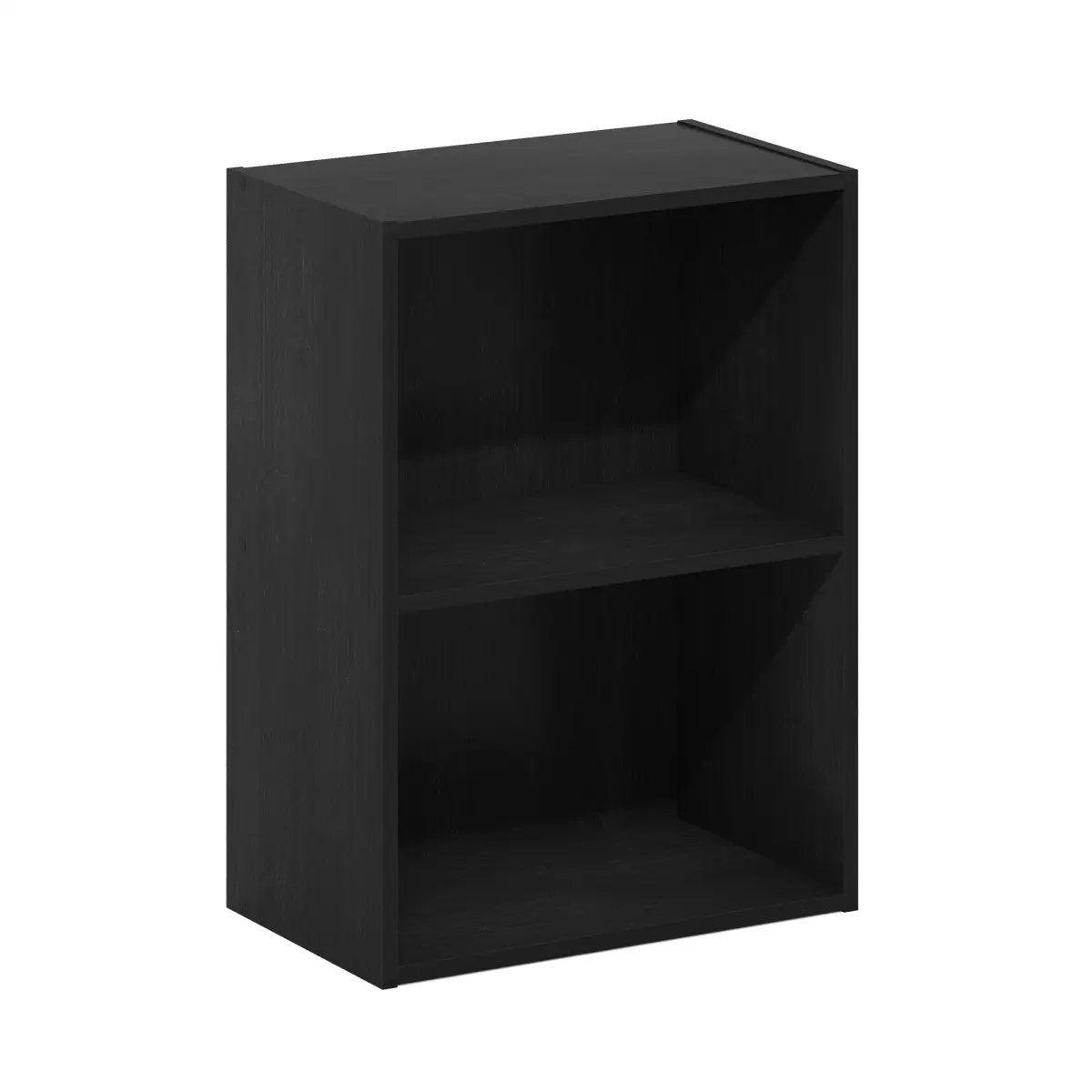 212 MAIN 2-Tier Open Shelves Bookshelf Book Rack - CARB-Certified Wooden Unit, Simple Design, Stable Base, Commercial & Office Furniture
