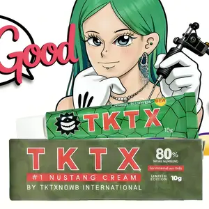 Maximum Strength - TKTX Tattoo Cream, 6 - 8 Hours for Tattoos, Use Before Tattooing, Waxing & Piercing | Tattoo Nursing Extra Strength | 10g | Enhanced Version 80%