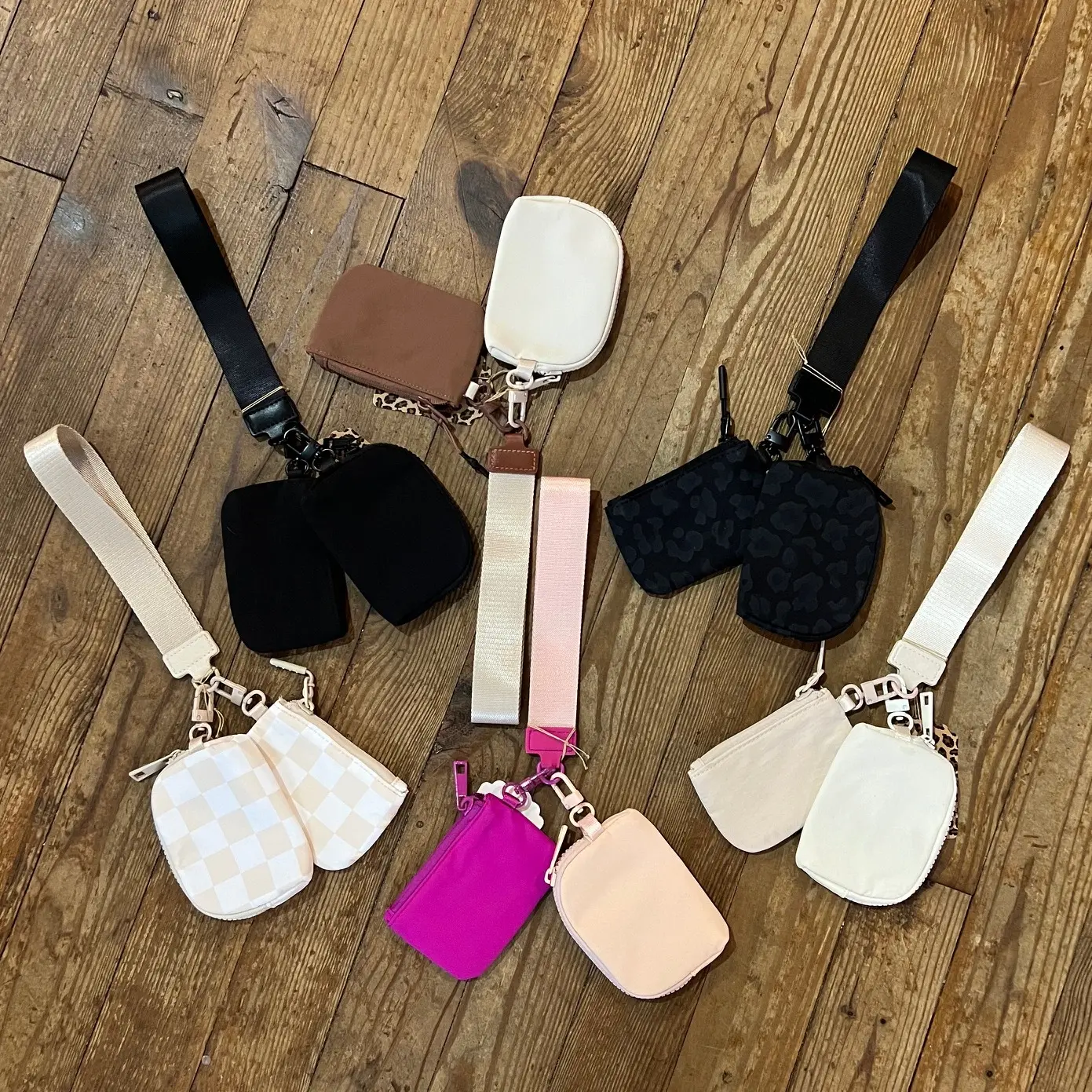 Double Pouch Wristlet Wallet Functional Keychain for Women | Kat Mcrae